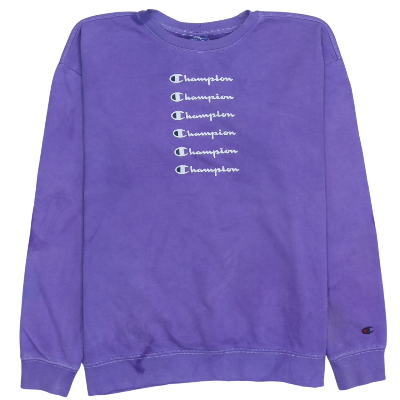 Womens UK Size M Champion Purple Pullover Sweatshirt
