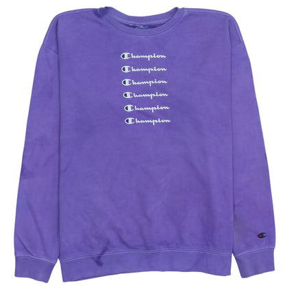 Womens UK Size M Champion Purple Pullover Sweatshirt