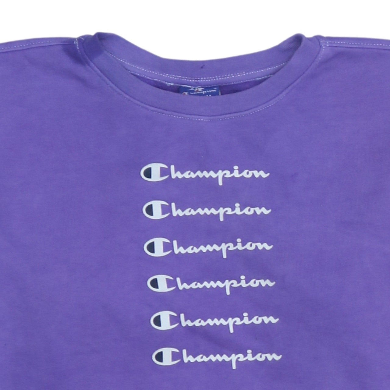 Womens UK Size M Champion Purple Pullover Sweatshirt