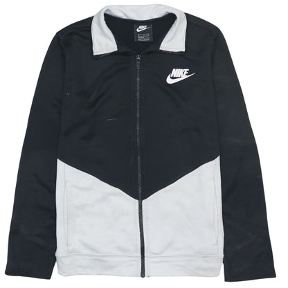 Nike Boys Black Full Zip Sports Sweatshirt XL Colourblock Logo