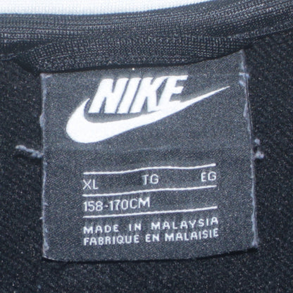 Nike Boys Black Full Zip Sports Sweatshirt XL Colourblock Logo