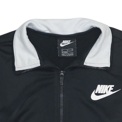 Nike Boys Black Full Zip Sports Sweatshirt XL Colourblock Logo
