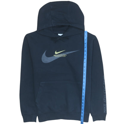 Nike Men's Black Small Pullover Hoodie with Logo Print