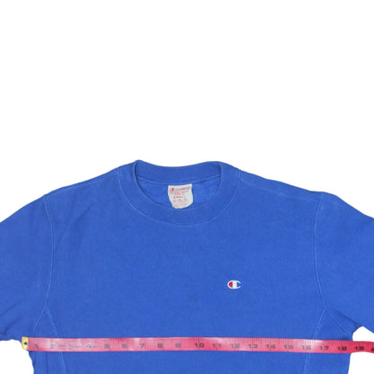 Mens UK Size S Champion Blue Pullover Sweatshirt