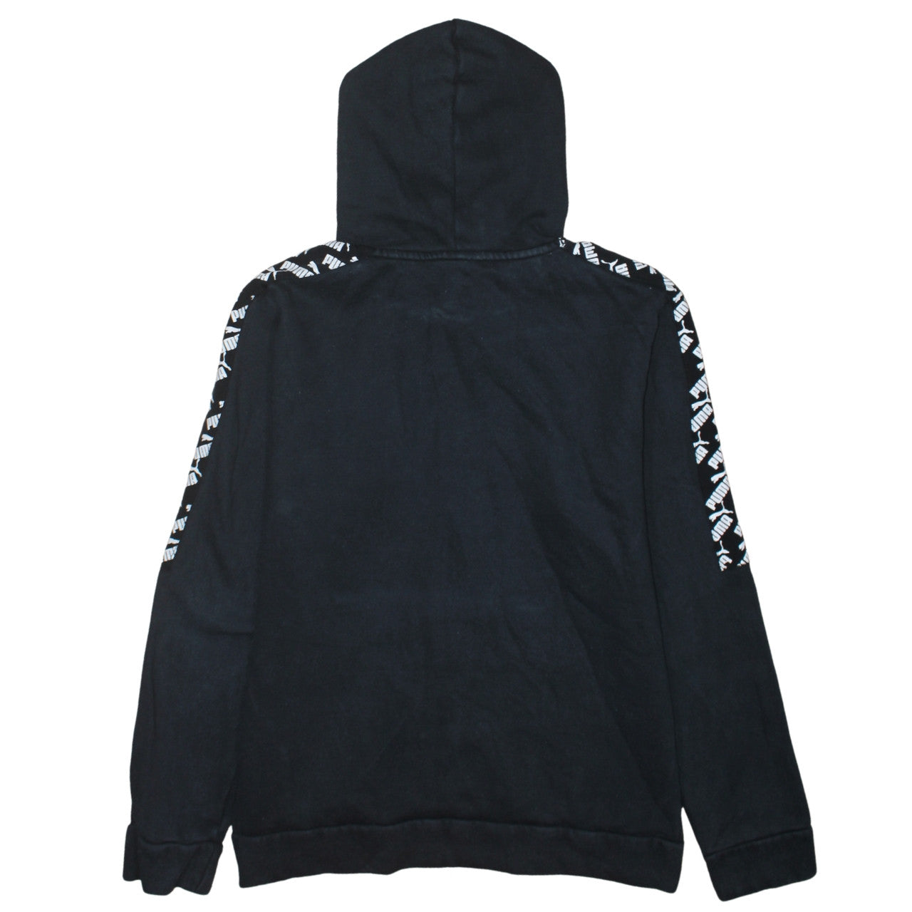 Mens UK Size M PUMA Black Pullover Hoodie