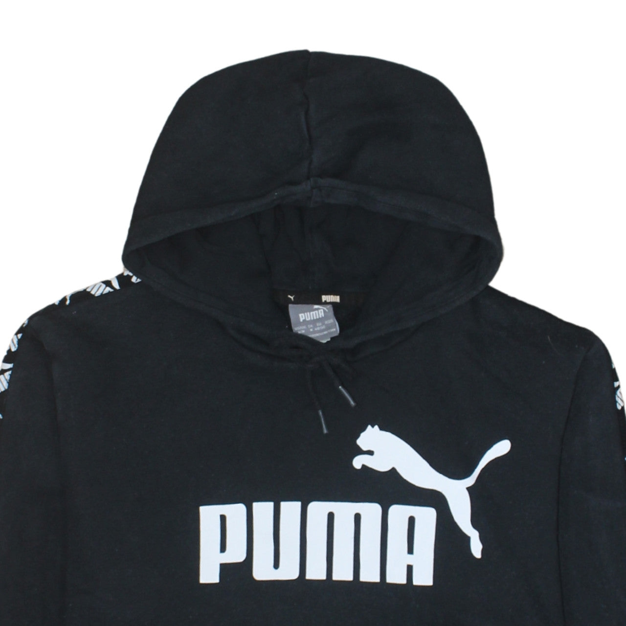 Mens UK Size M PUMA Black Pullover Hoodie
