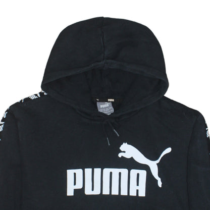 Mens UK Size M PUMA Black Pullover Hoodie