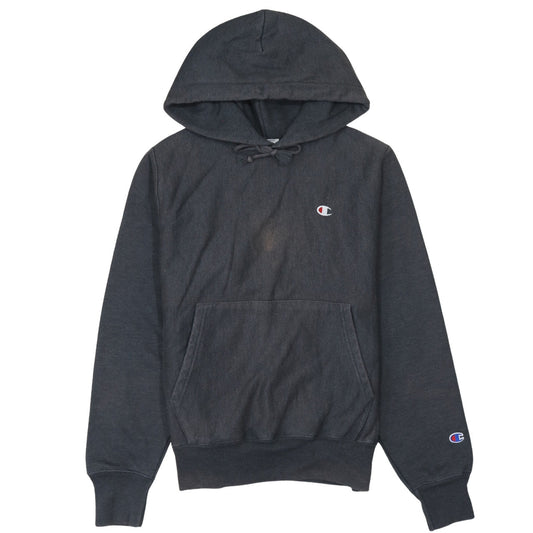 Mens UK Size S Champion Black Pullover Hoodie