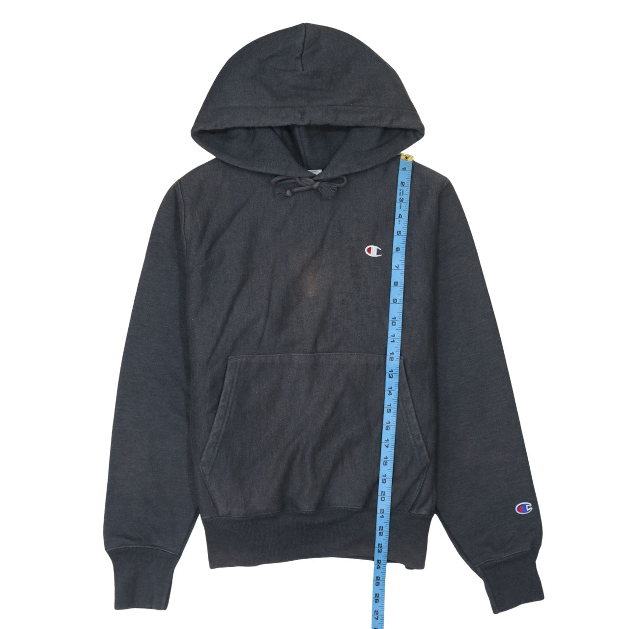 Mens UK Size S Champion Black Pullover Hoodie