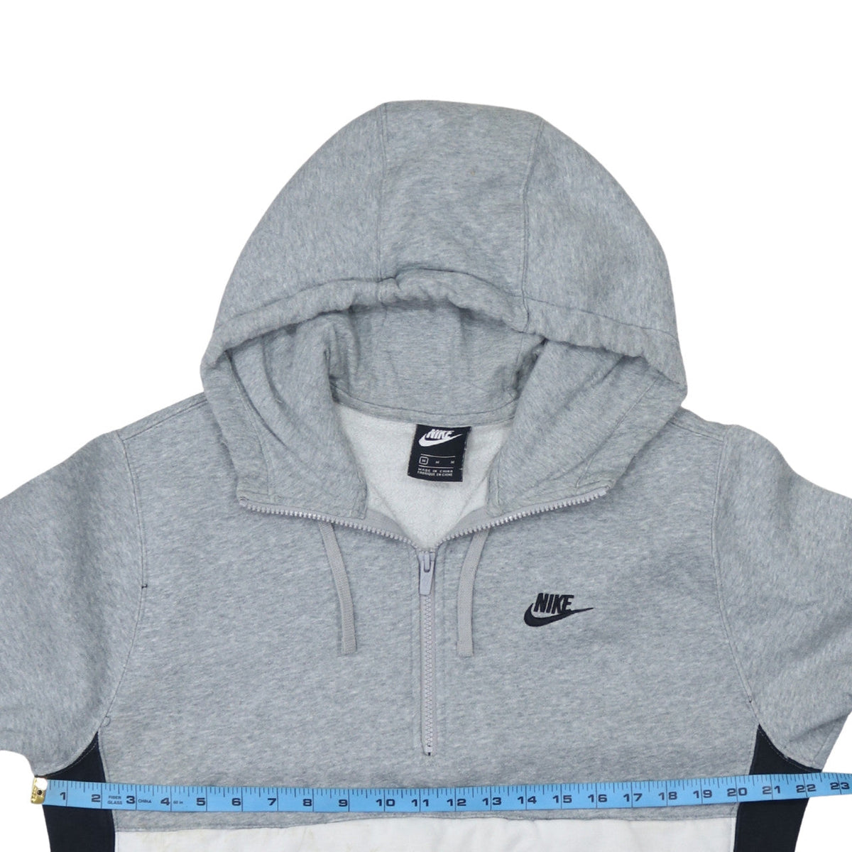 Mens UK Size M Nike Grey Pullover Hoodie