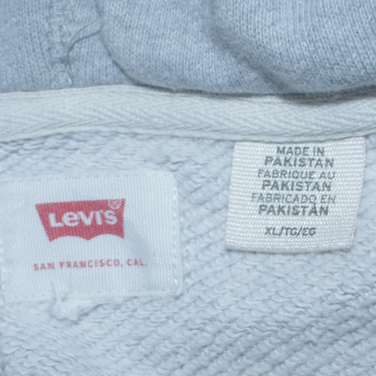 Mens UK Size XL Levi's Grey Pullover Hoodie