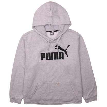 Womens UK Size XL PUMA Grey Pullover Hoodie