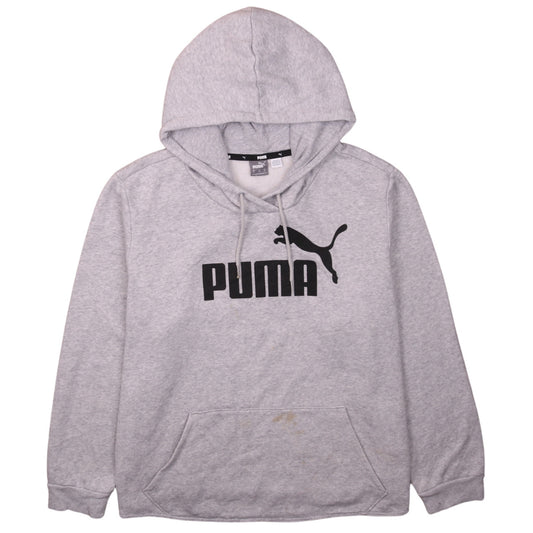 Womens UK Size XL PUMA Grey Pullover Hoodie