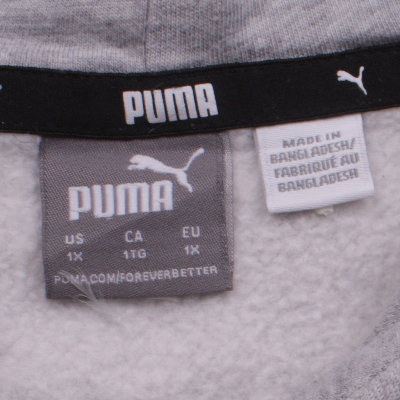 Womens UK Size XL PUMA Grey Pullover Hoodie
