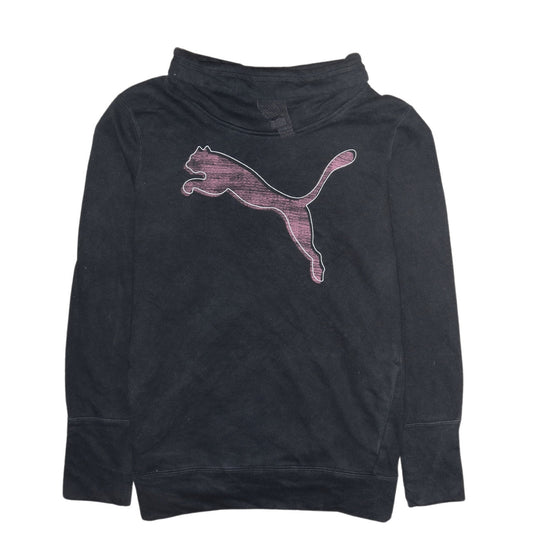 Womens UK Size 12 PUMA Black Pullover Sweatshirt