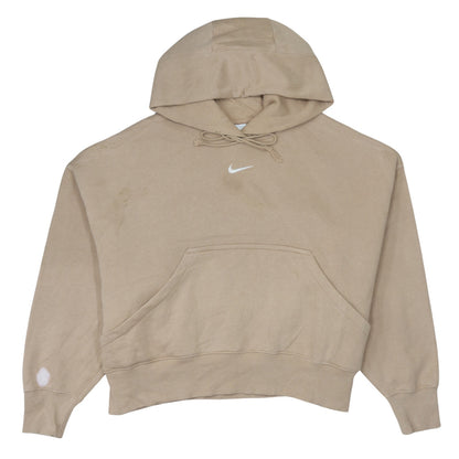 Womens UK Size S Nike Beige Pullover Hoodie