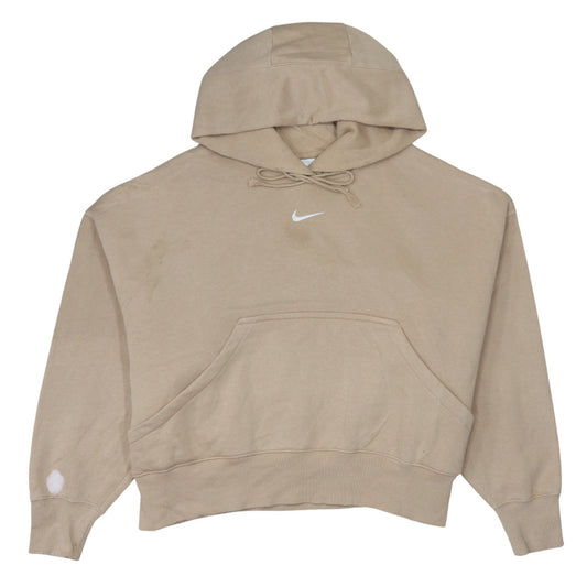 Womens UK Size S Nike Beige Pullover Hoodie