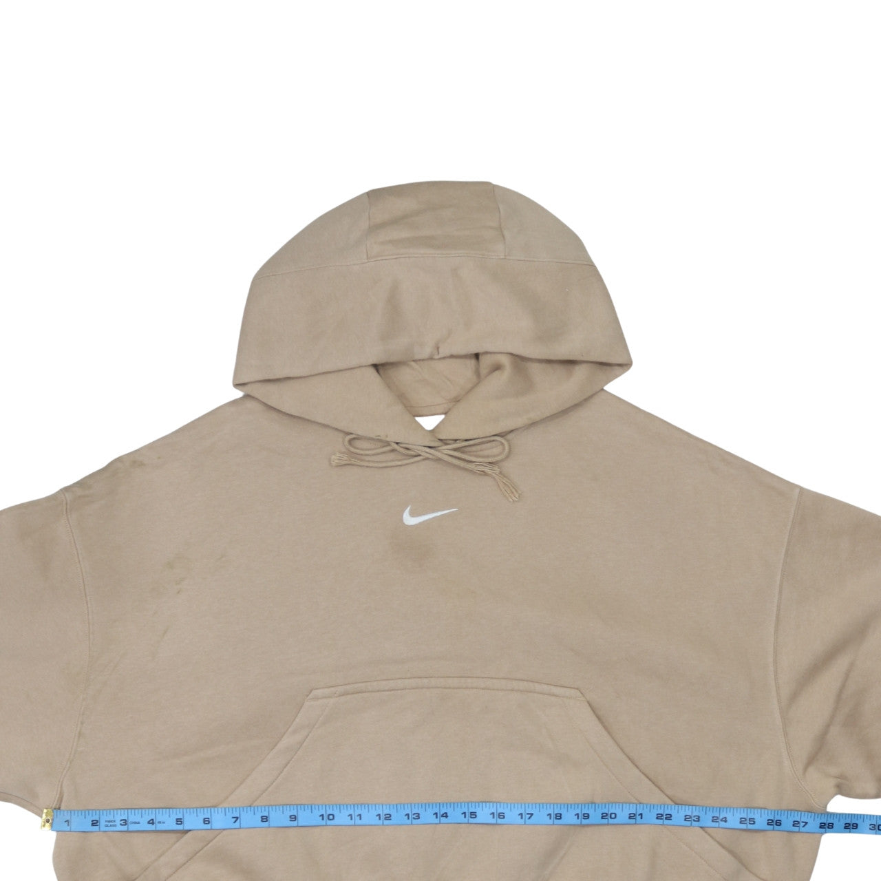 Womens UK Size S Nike Beige Pullover Hoodie