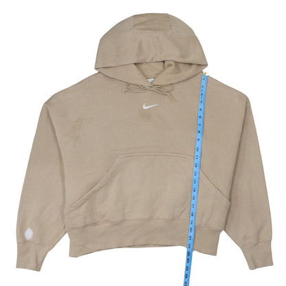 Womens UK Size S Nike Beige Pullover Hoodie
