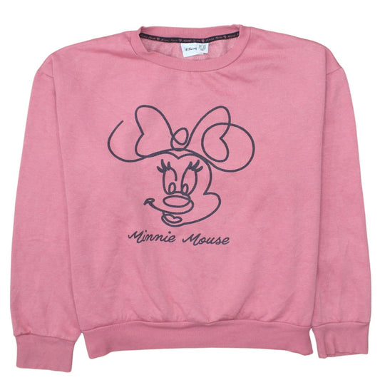 Womens UK Size L Disney Pink Pullover Sweatshirt