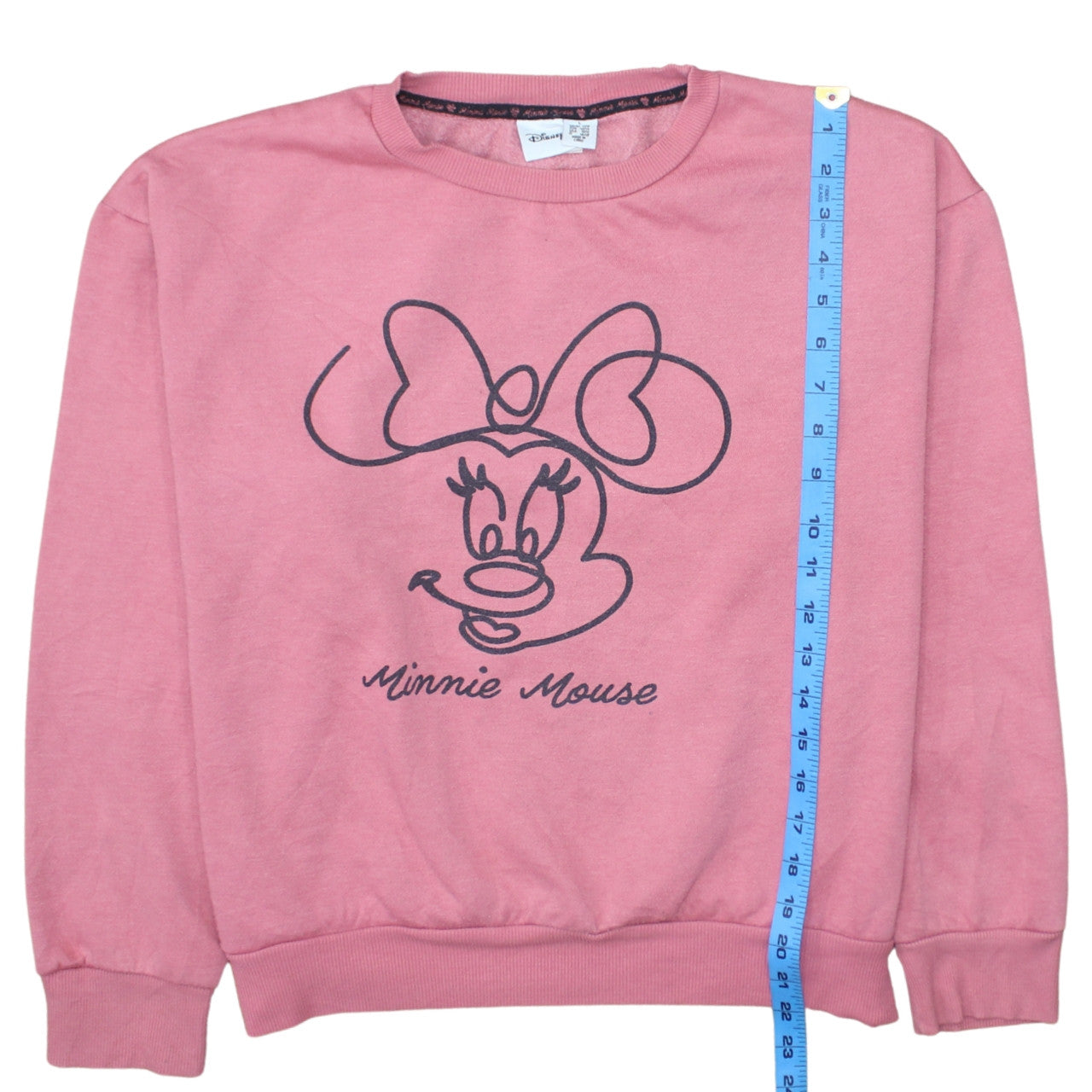 Womens UK Size L Disney Pink Pullover Sweatshirt