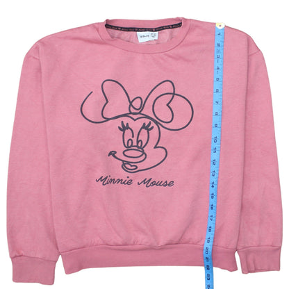 Womens UK Size L Disney Pink Pullover Sweatshirt