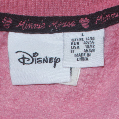 Womens UK Size L Disney Pink Pullover Sweatshirt