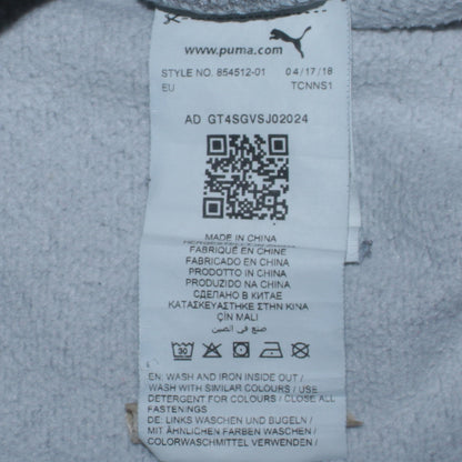 Puma Boys Grey Full Zip Hoodie Size 14 Years Logo Sportswear