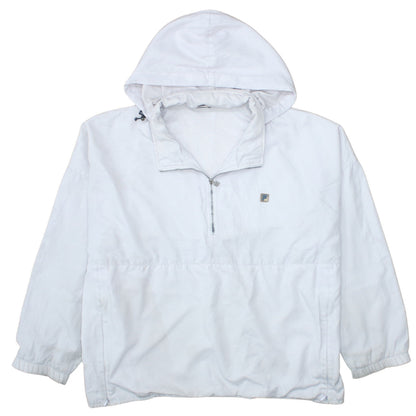 Womens UK Size 14 FILA White Anorak Coat