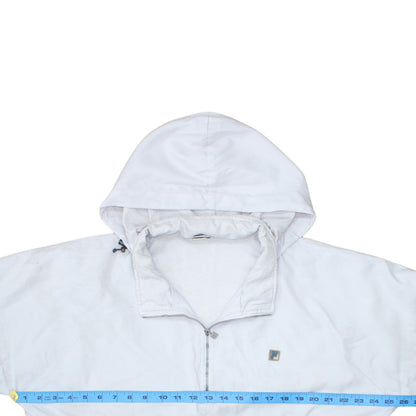 Womens UK Size 14 FILA White Anorak Coat
