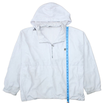 Womens UK Size 14 FILA White Anorak Coat