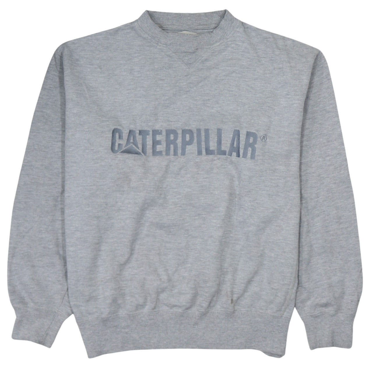 Mens UK Size L Caterpillar Grey Pullover Sweatshirt