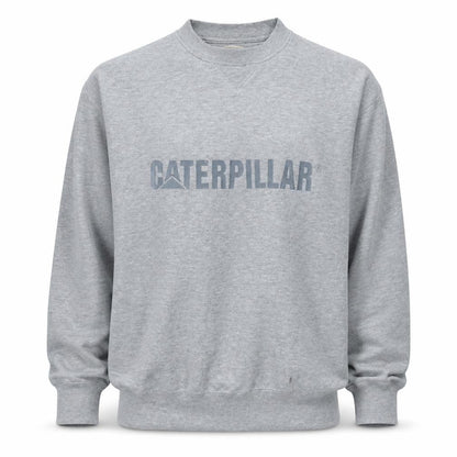 Mens UK Size L Caterpillar Grey Pullover Sweatshirt