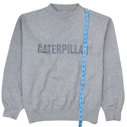Mens UK Size L Caterpillar Grey Pullover Sweatshirt