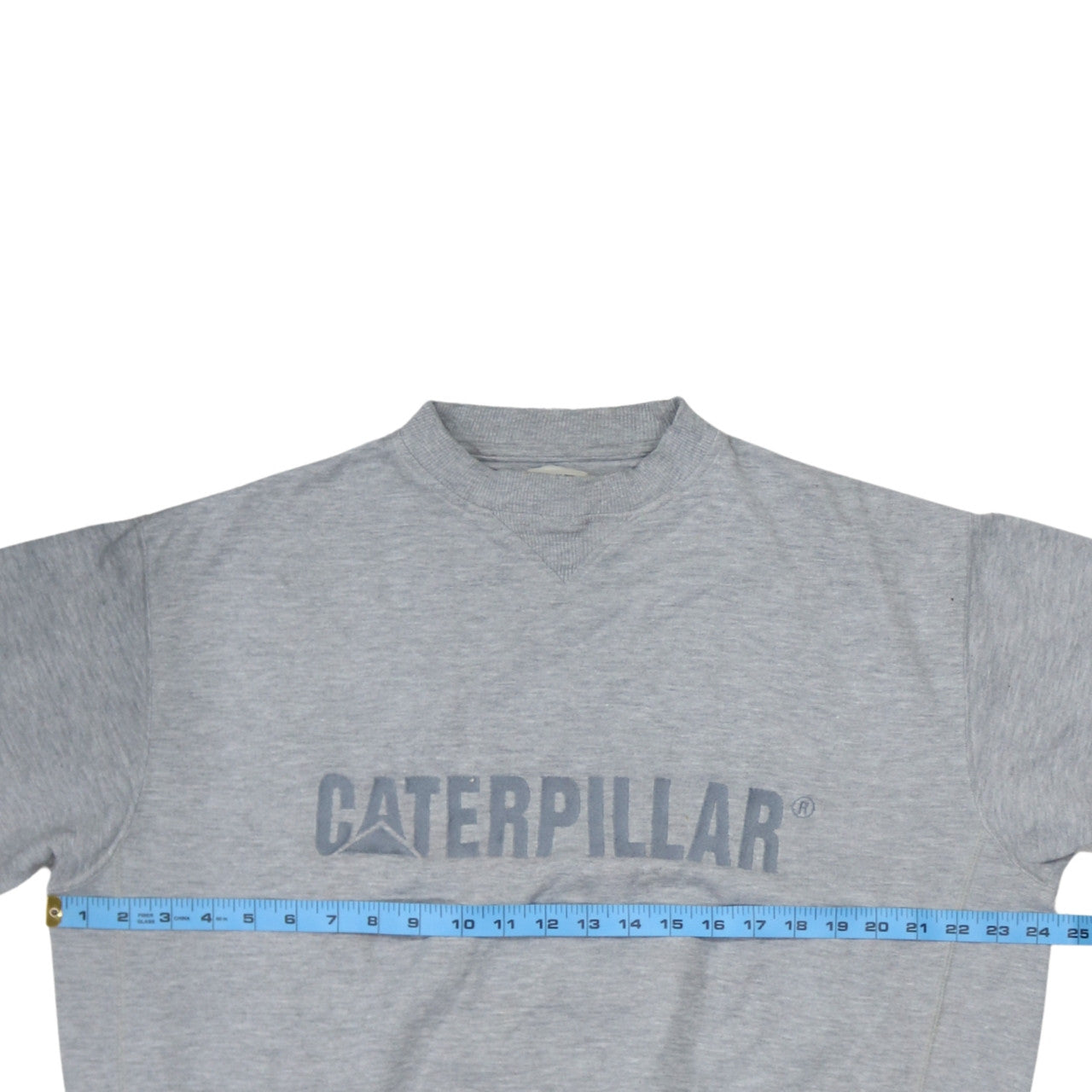 Mens UK Size L Caterpillar Grey Pullover Sweatshirt