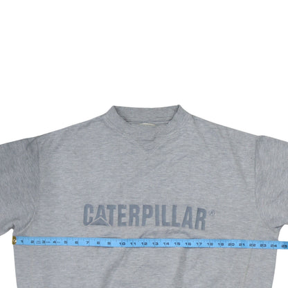 Mens UK Size L Caterpillar Grey Pullover Sweatshirt