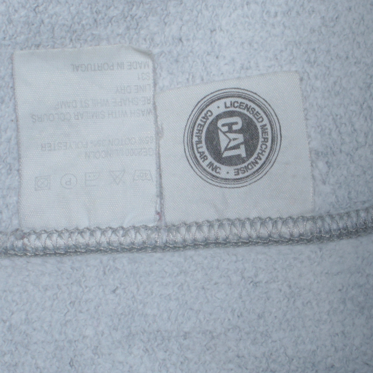 Mens UK Size L Caterpillar Grey Pullover Sweatshirt