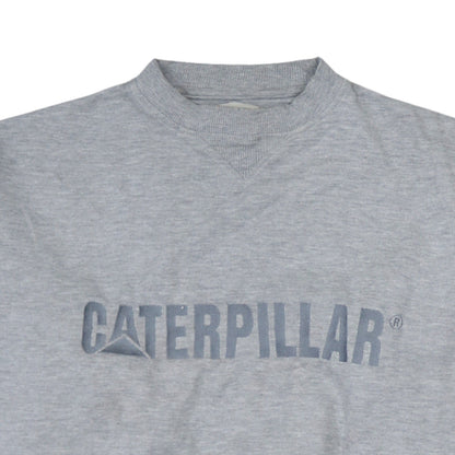 Mens UK Size L Caterpillar Grey Pullover Sweatshirt