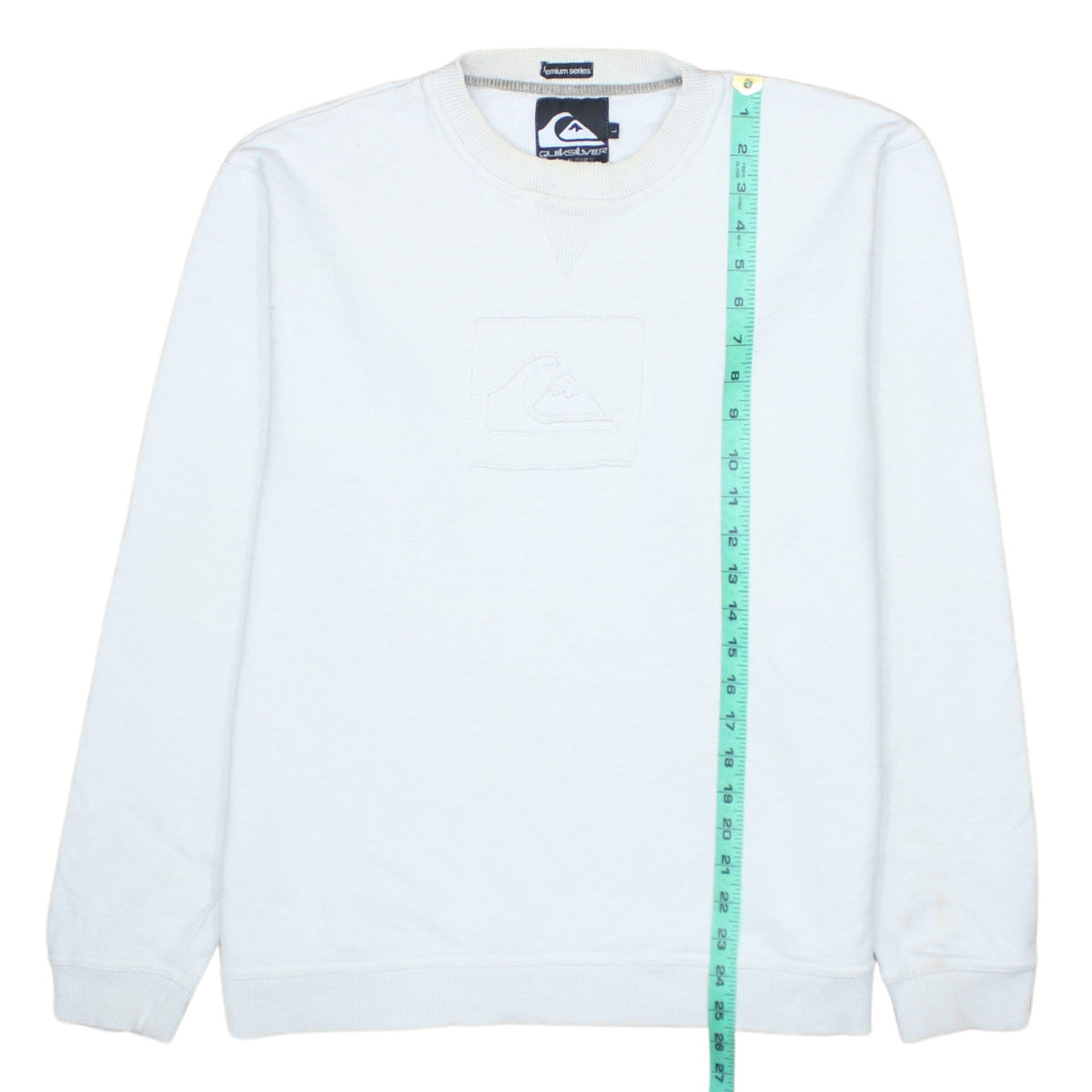 Quiksilver Men's White Crew Neck Pullover Sweatshirt Size L
