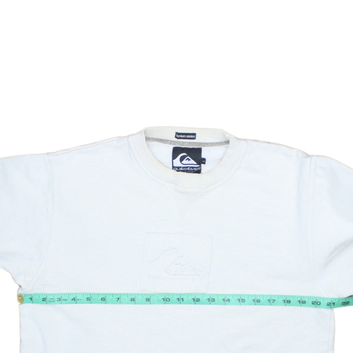 Quiksilver Men's White Crew Neck Pullover Sweatshirt Size L
