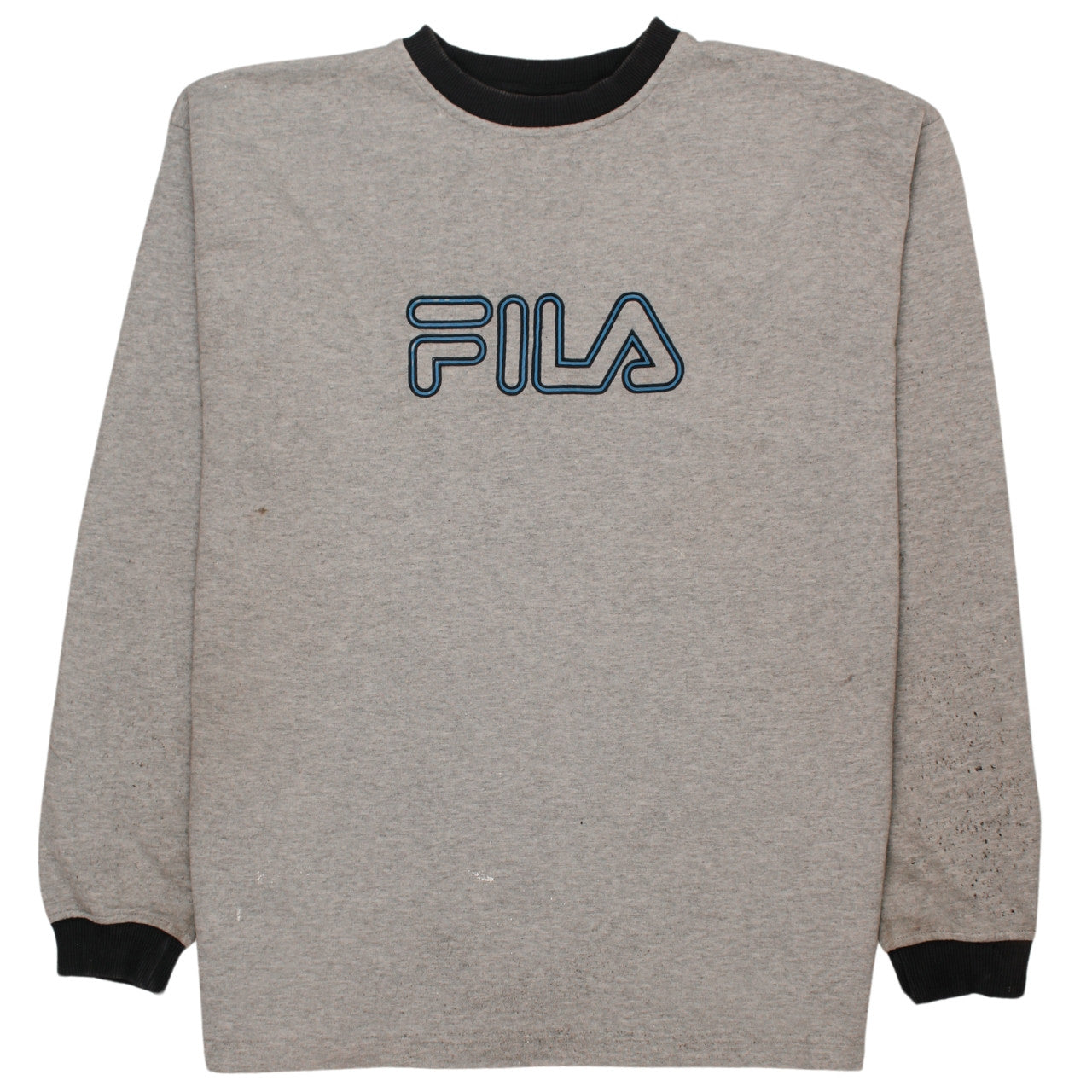 Mens UK Size 2XL FILA Grey Pullover Sweatshirt