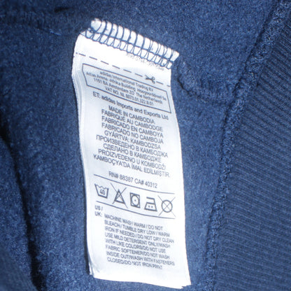 Mens UK Size M adidas Blue Full Zip Hoodie