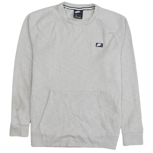 Mens UK Size M Nike Grey Pullover Sweatshirt