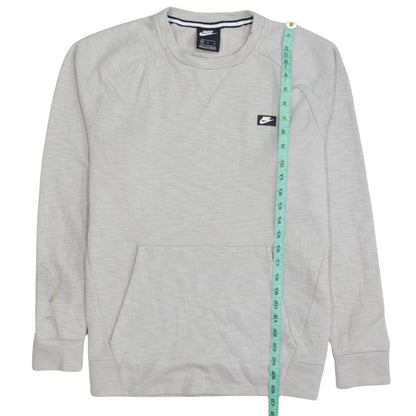 Mens UK Size M Nike Grey Pullover Sweatshirt
