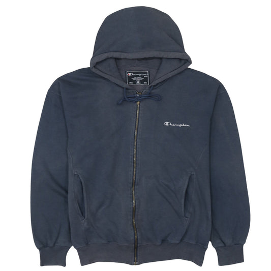 Womens UK Size M Champion Blue Full Zip Hoodie