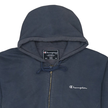 Womens UK Size M Champion Blue Full Zip Hoodie