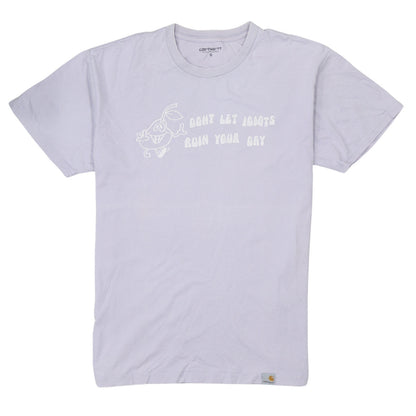 Mens UK Size S Carhartt White  T-Shirt