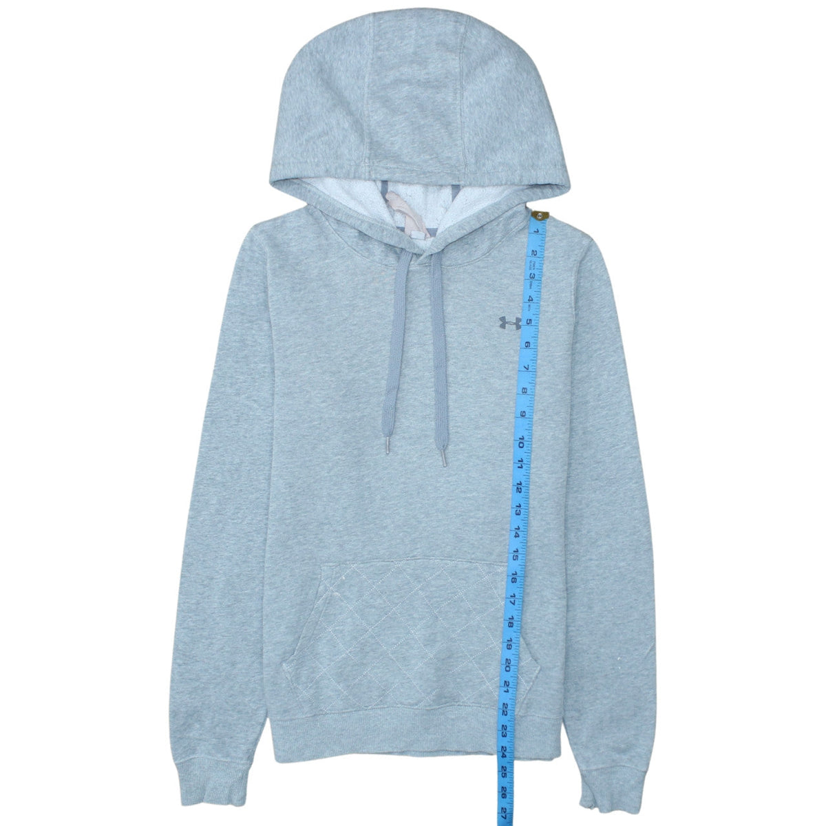 Mens UK Size S Under armour Grey Pullover Hoodie