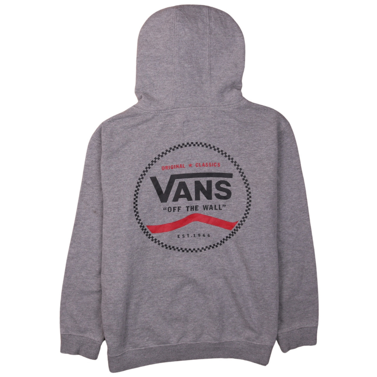 Womens UK Size L VANS Grey Pullover Hoodie