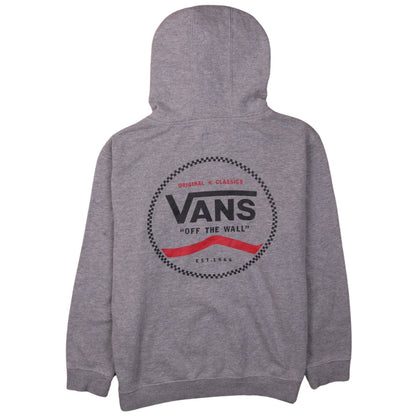Womens UK Size L VANS Grey Pullover Hoodie